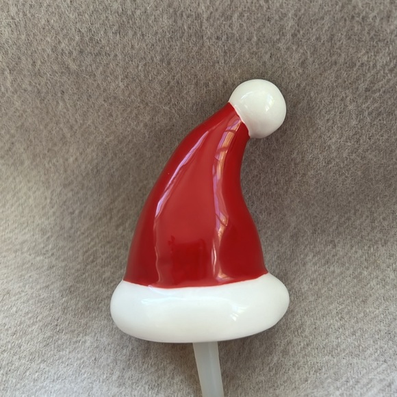 Nora Fleming RETIRED Santa Hat Mini with NF Initials - Picture 2 of 4